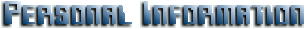 Personal Information